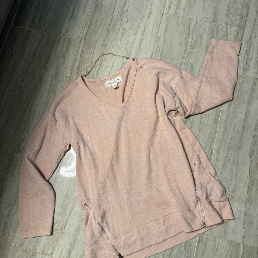 French Laundry Light Pink Knit Top